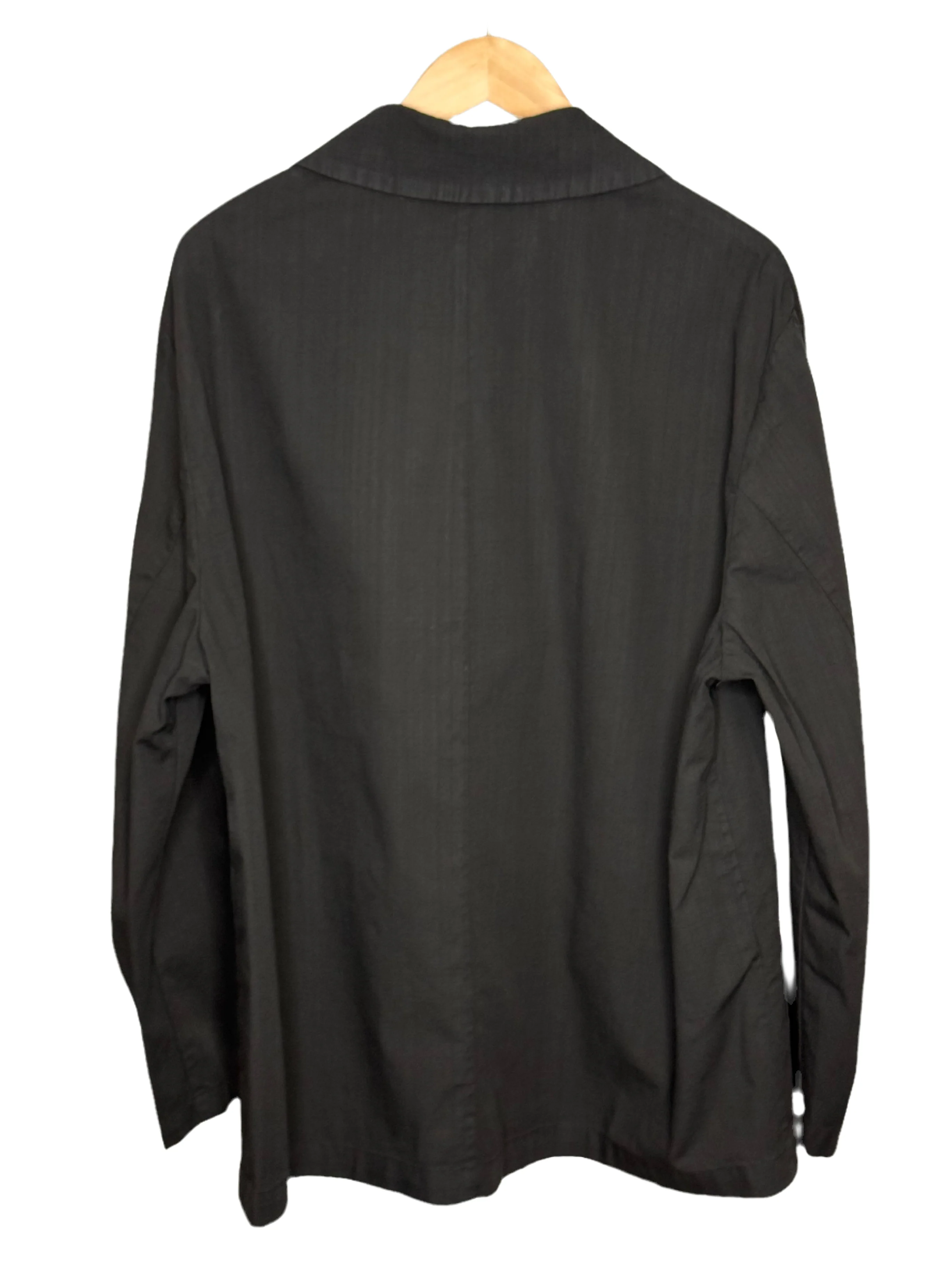 Stae Overshirt Cotton Canvas Black - Image 8