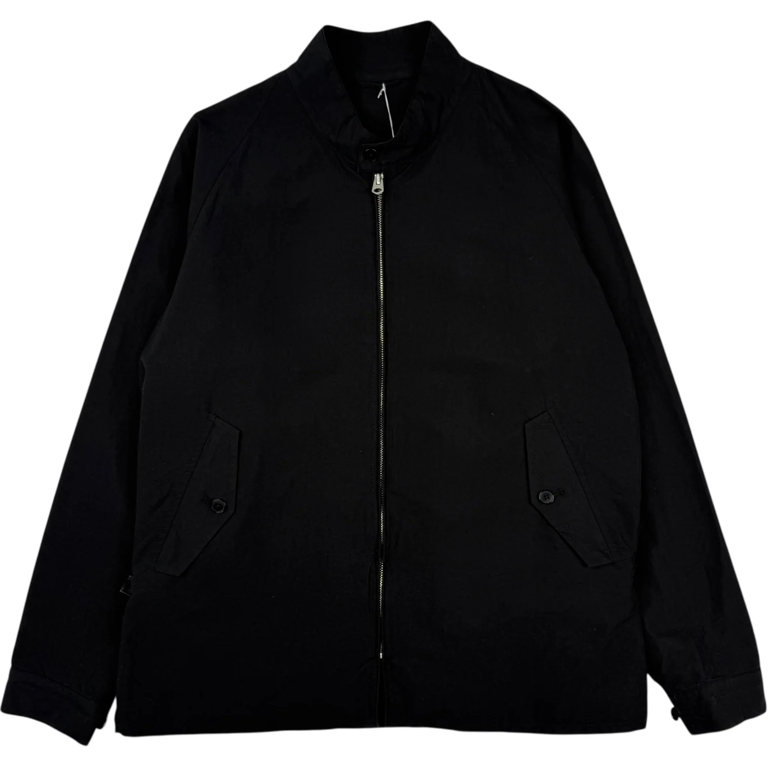 Stand Collar Jacket Cotton Black