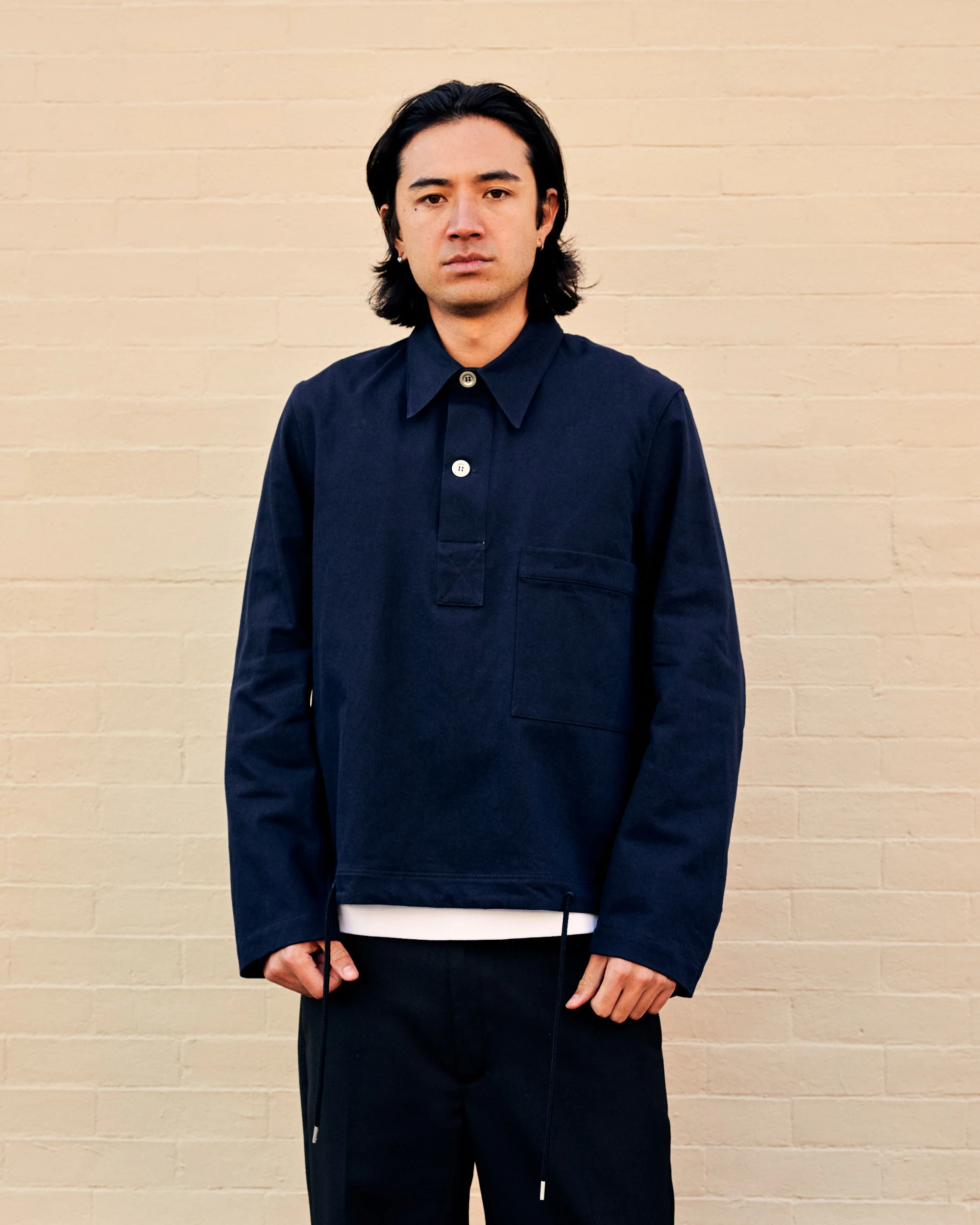 Stowe Slub Cotton Twill Indigo