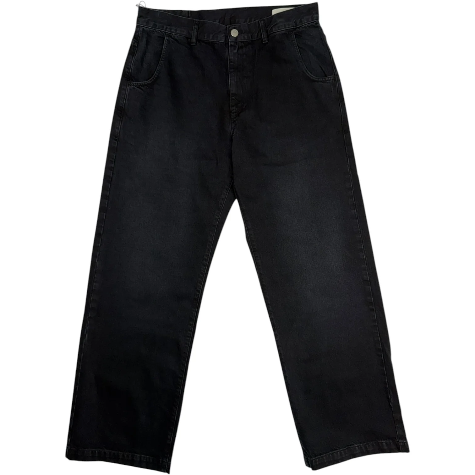 Straight Cut Jeans Faded Black