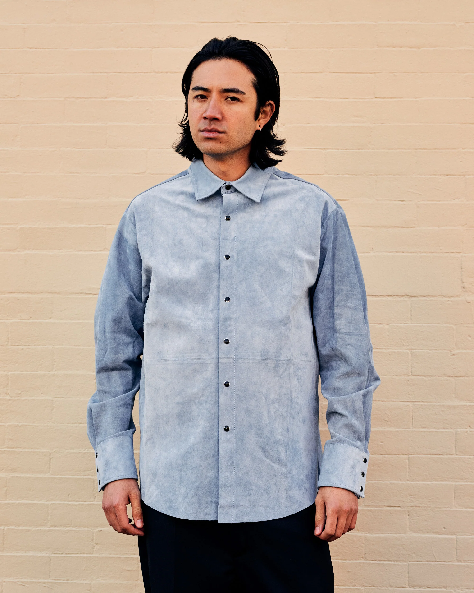 Suede Western Shirt Chlorine - Image 4