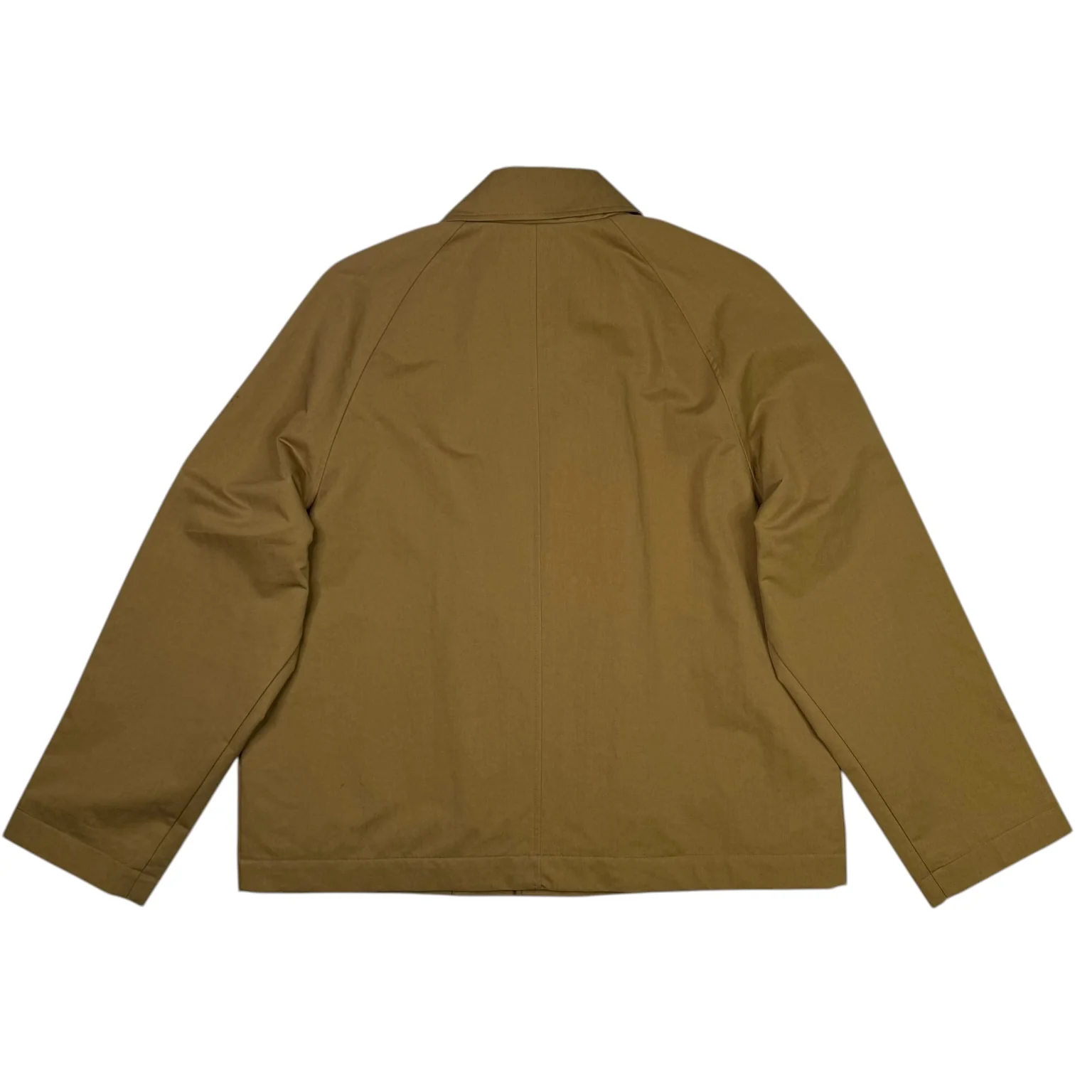 Short Raglan Coat Dark Sand - Image 3