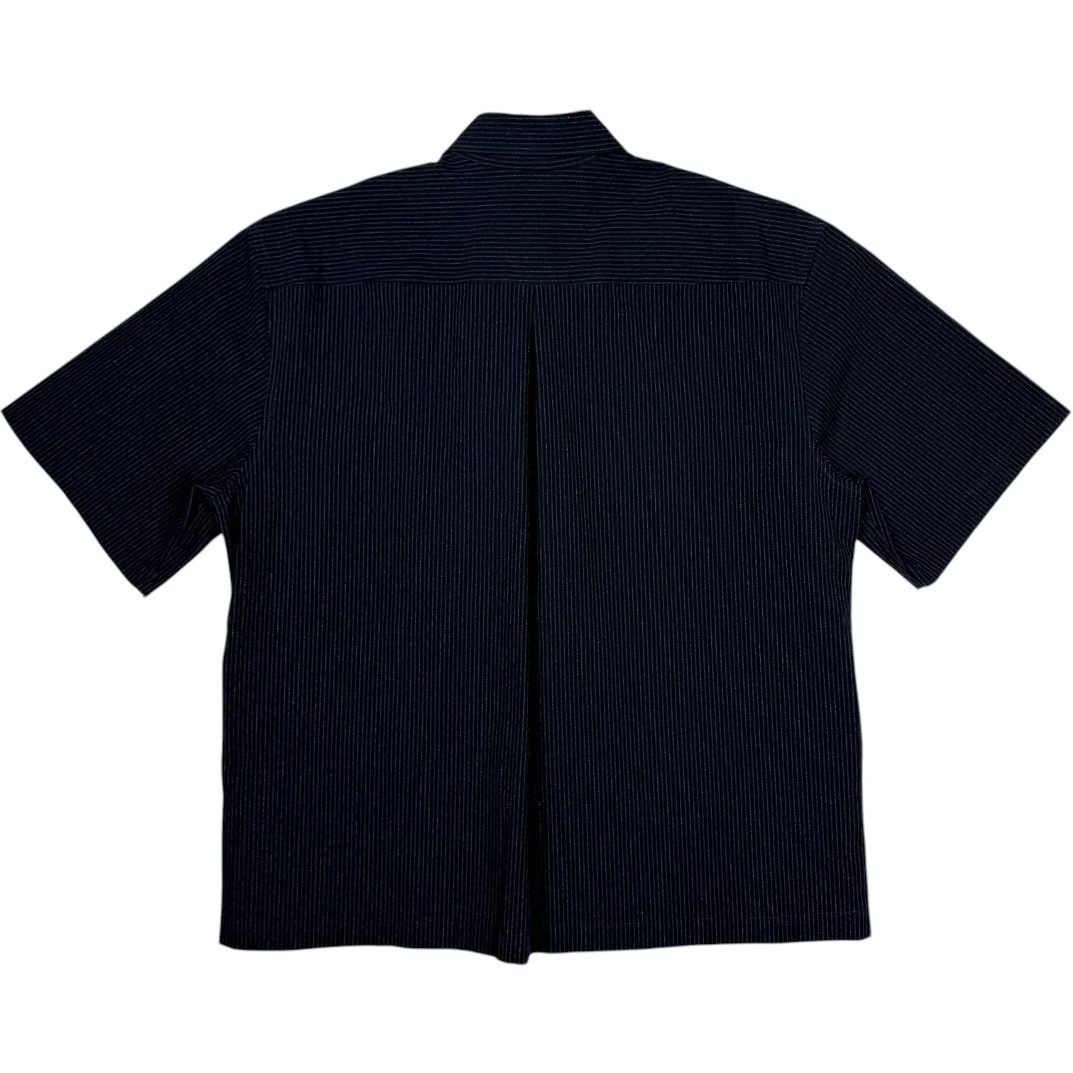 Takeshi Shirt Cotton Seersucker Indigo Stripe - Image 2