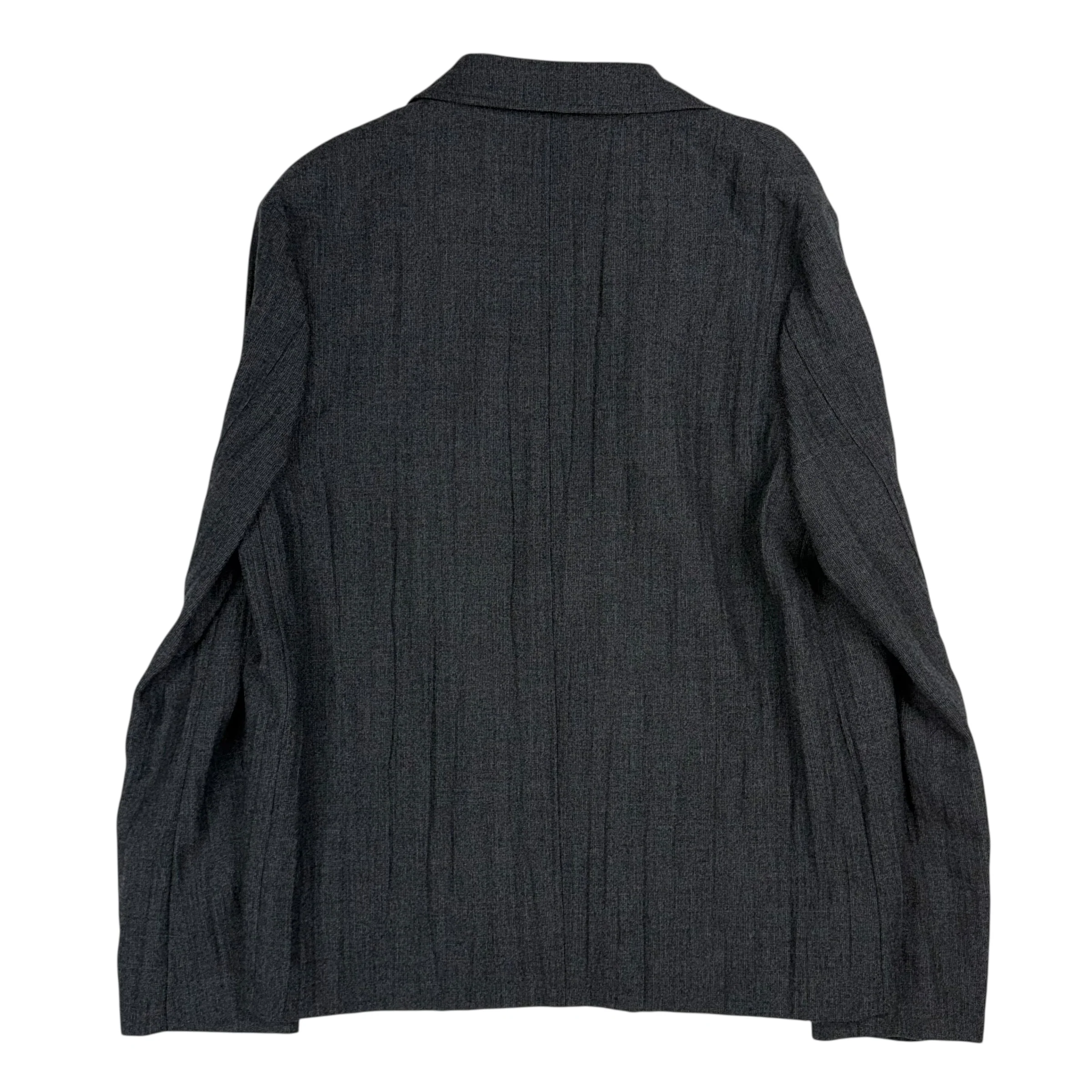 Temp Blazer Stone Grey Plisse Wool - Image 2