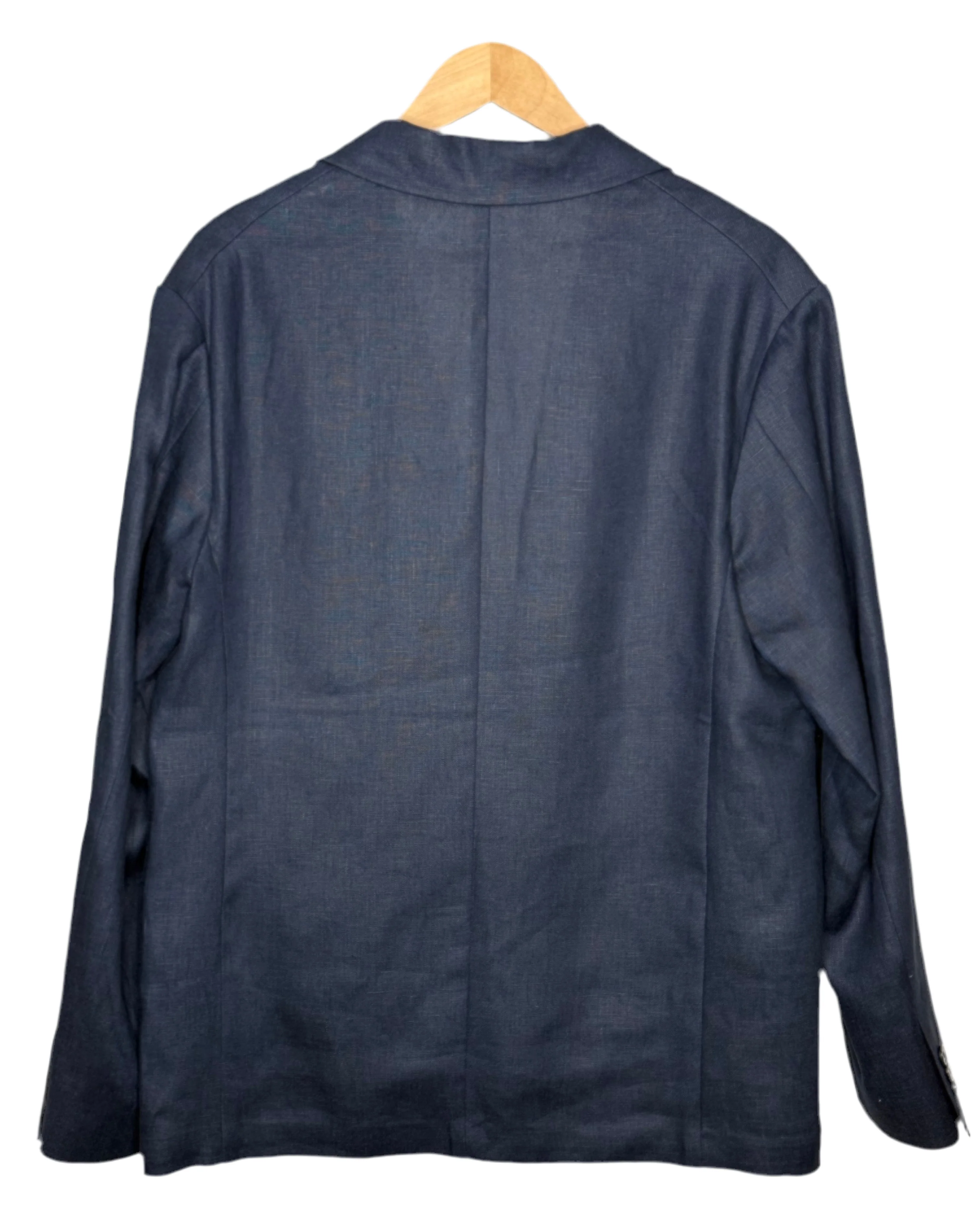 Timo Blazer Navy Blue Linen - Image 2