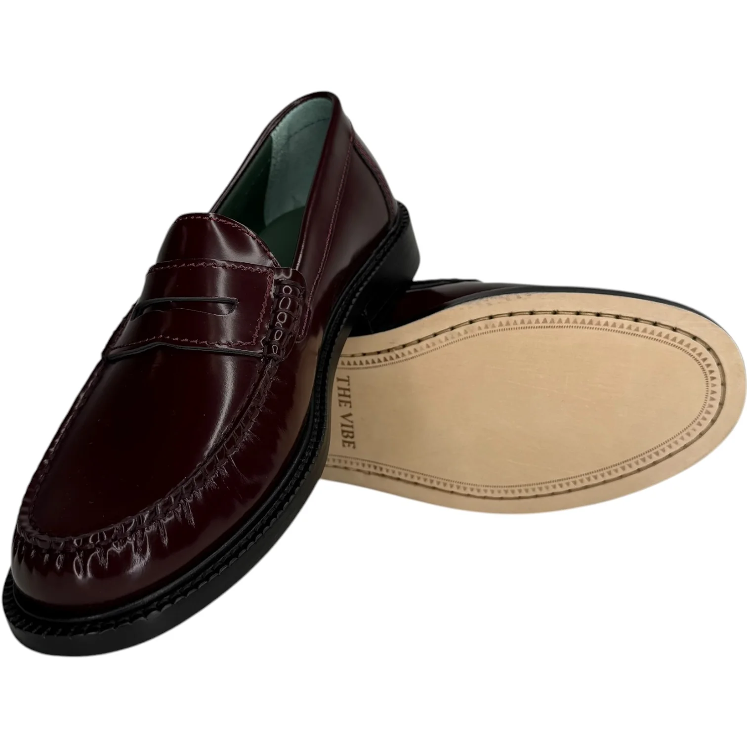 Townee Penny Loafer Burgandy Polido - Image 2