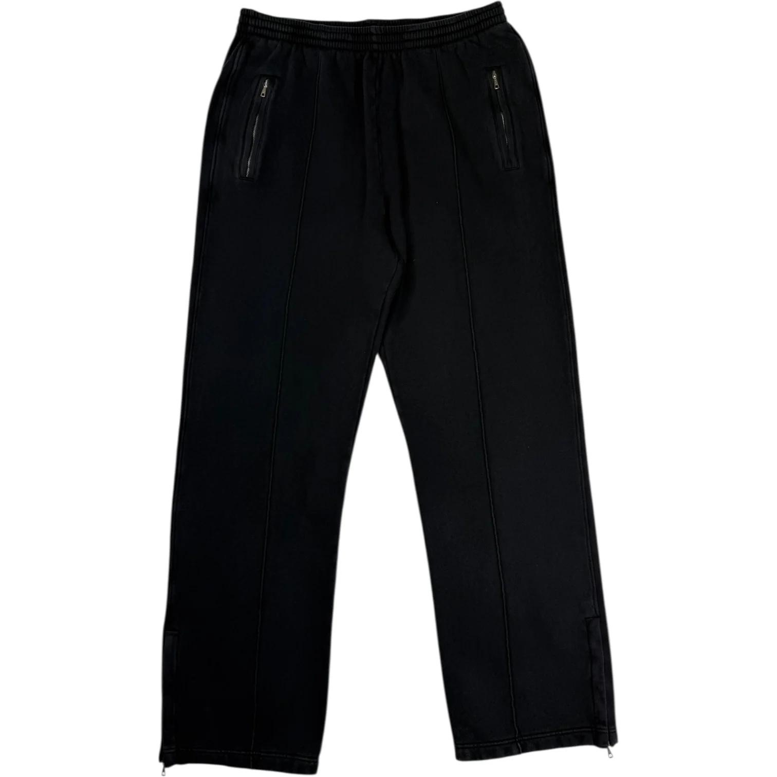 Track Pants Washed Black Star Fleece