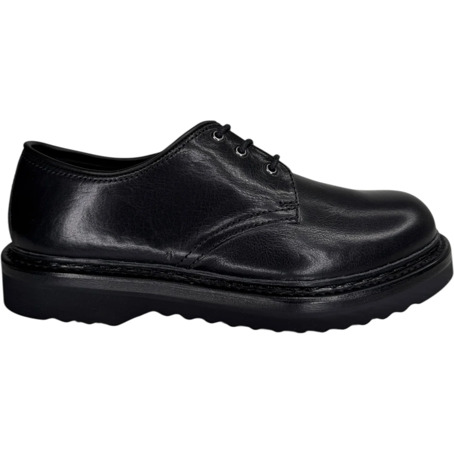 Trampler Shoe Black Supple Cow Hide