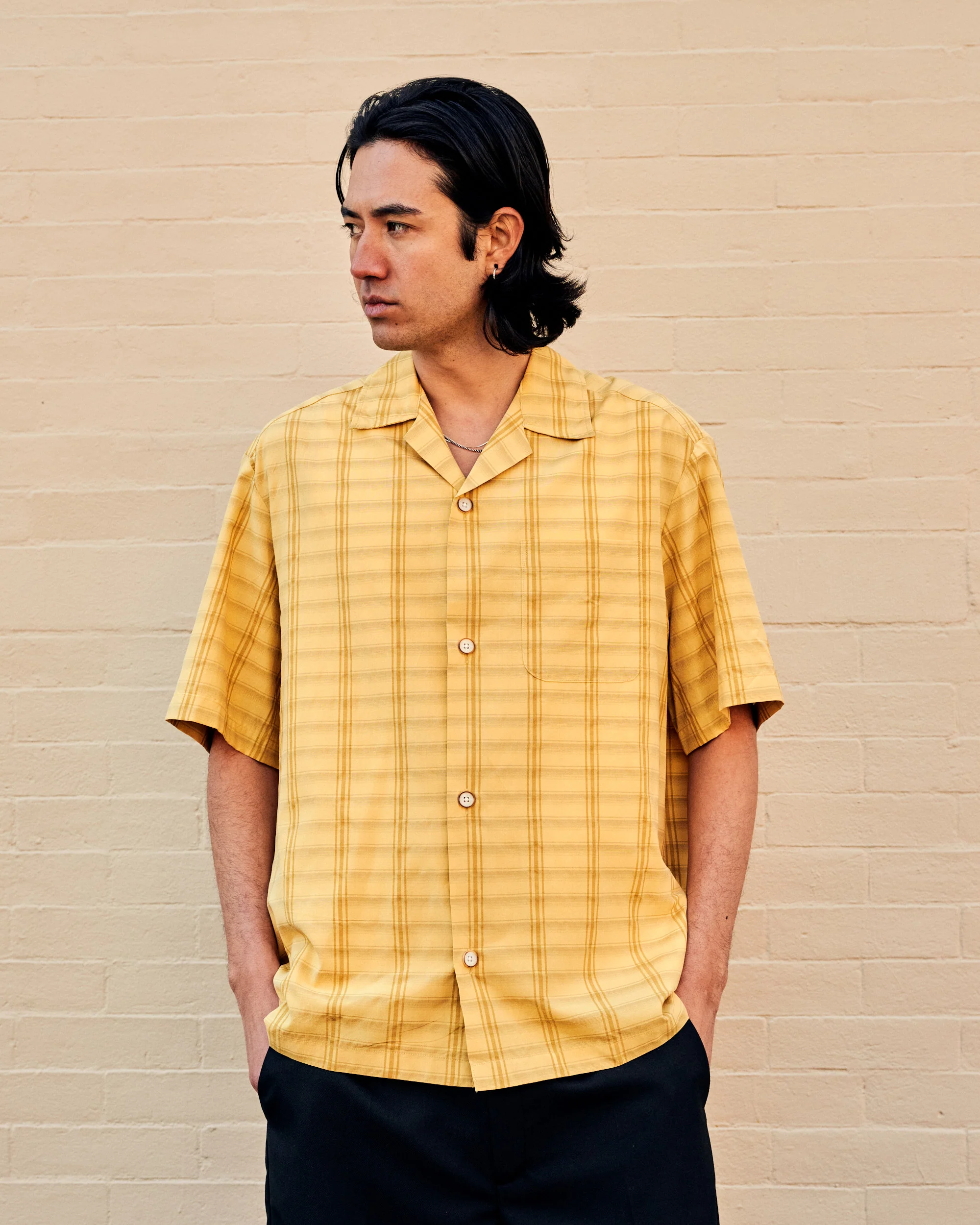 Ture Short Sleeve Shirt Yellow - Image 4
