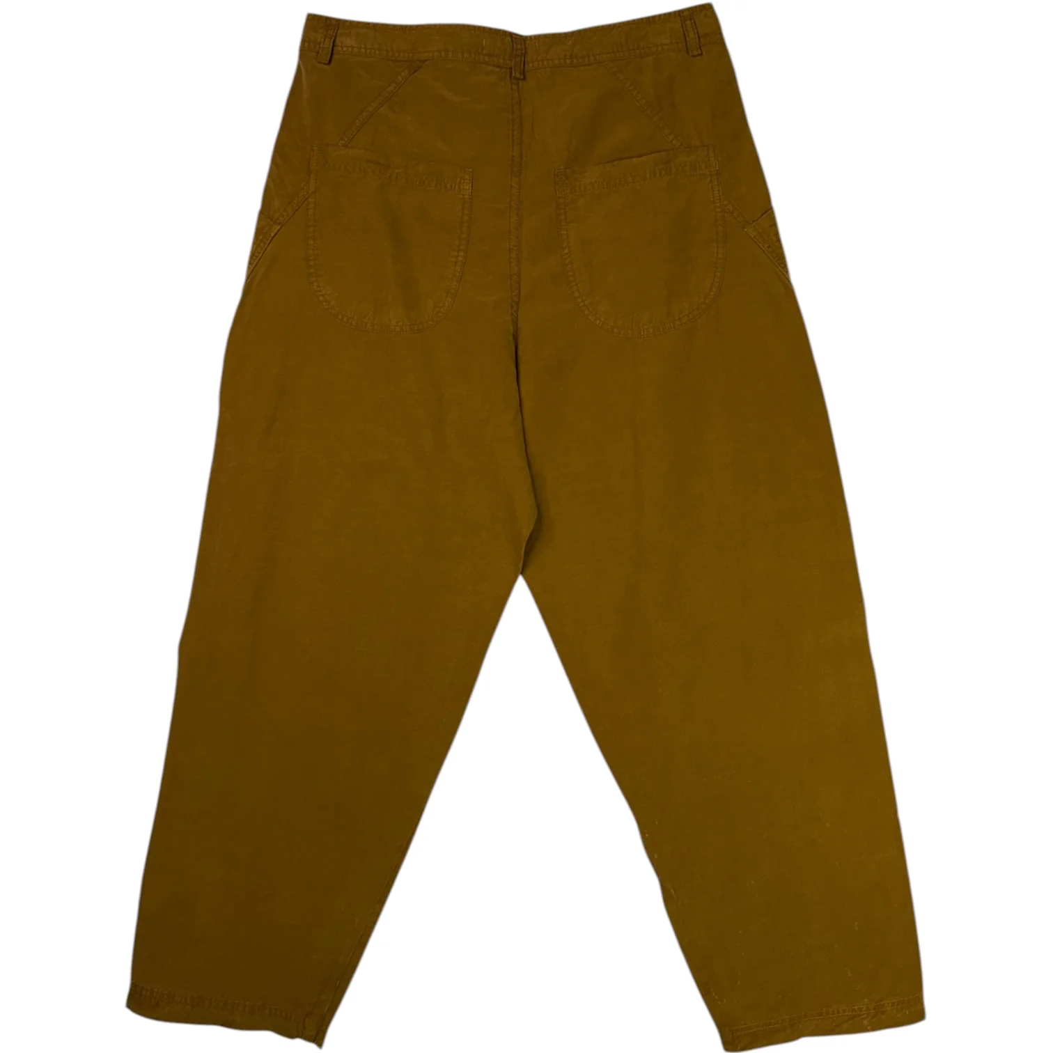 Twisted Seam Jean Orange Lyocell Cotton Linen - Image 2