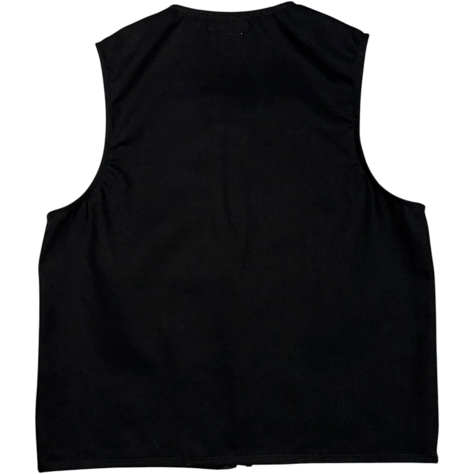 Vest Black 12oz Cotton Duck Canvas - Image 3