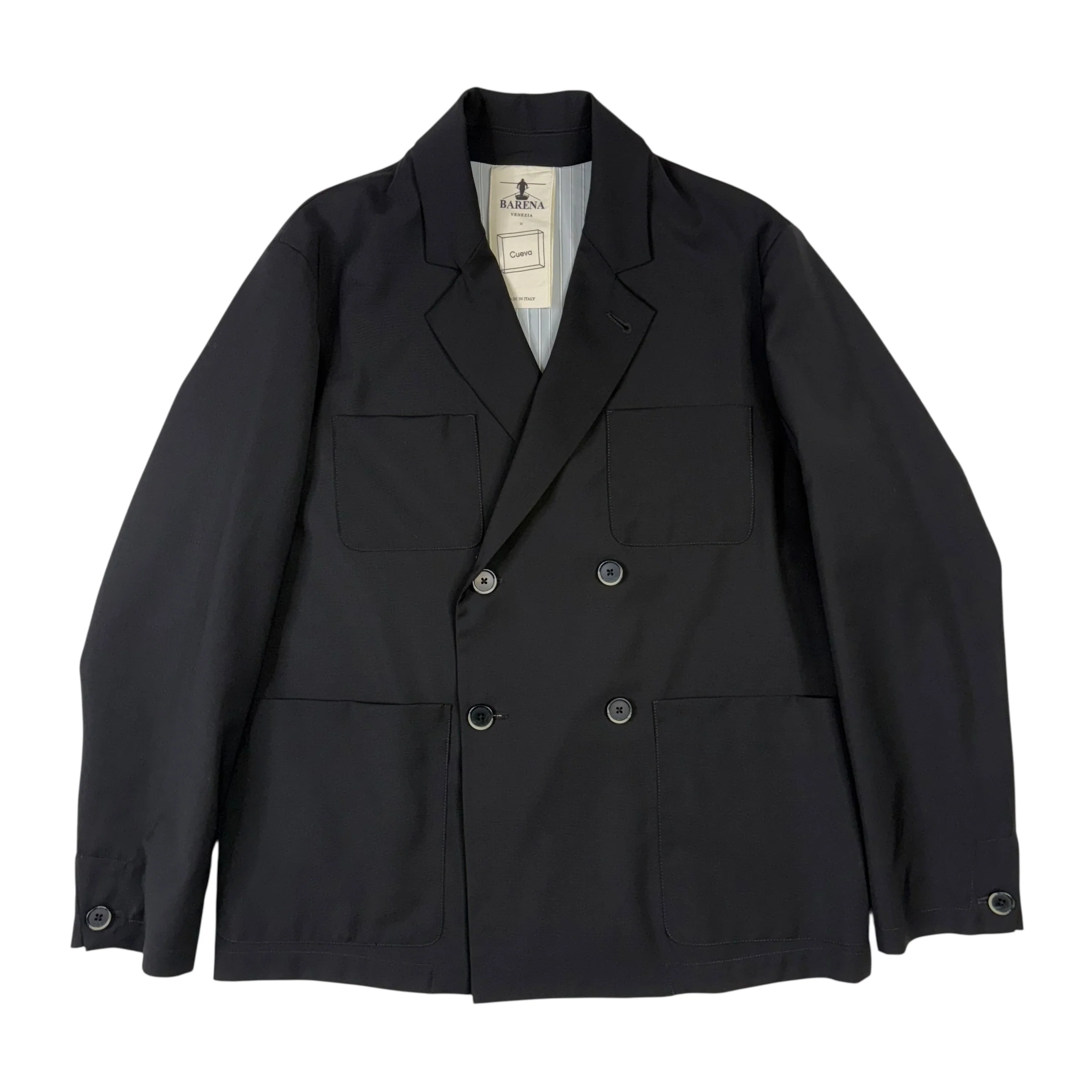 Viandon Tropical Wool Double Breasted Blazer