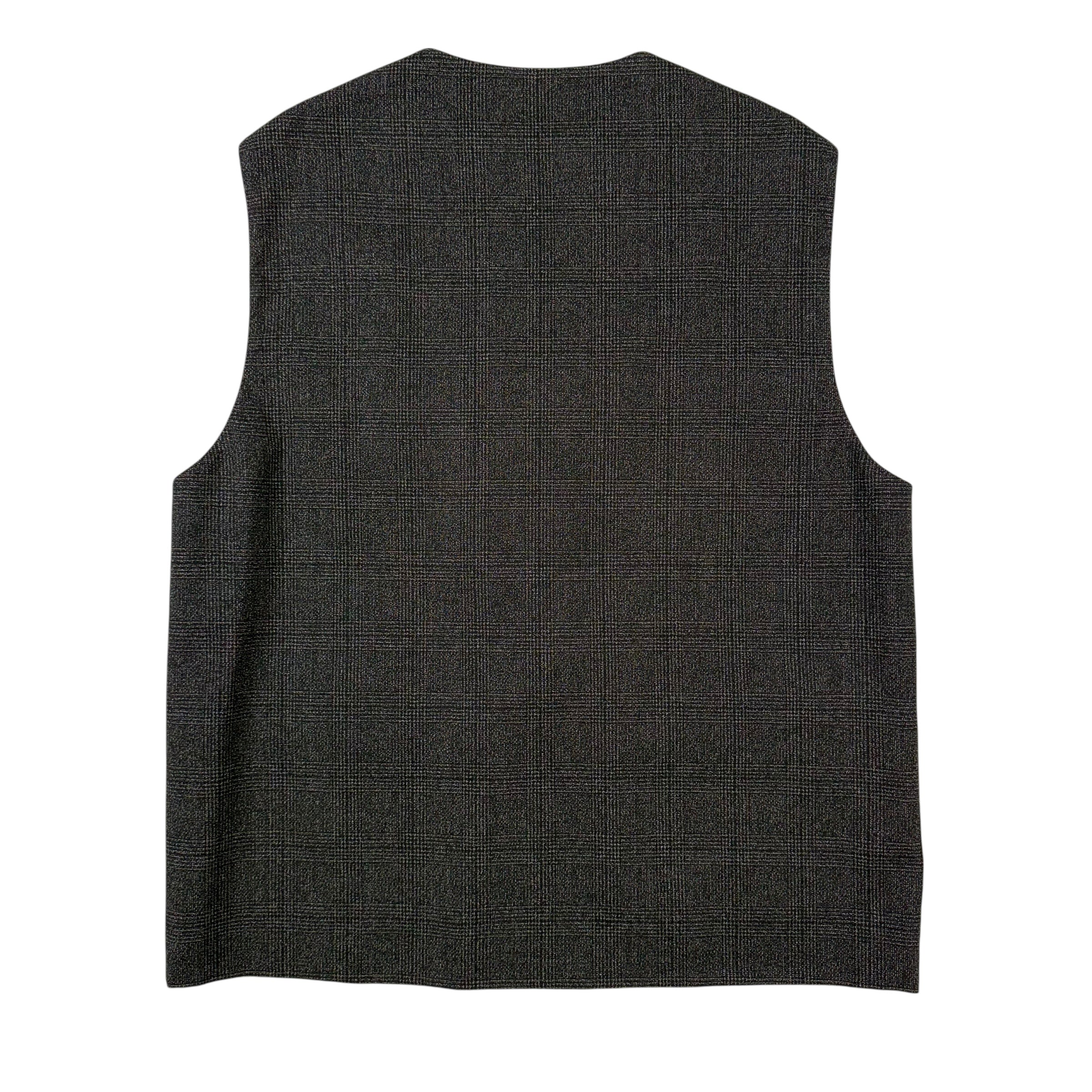 Vico Wool Vest Dark Check - Image 2