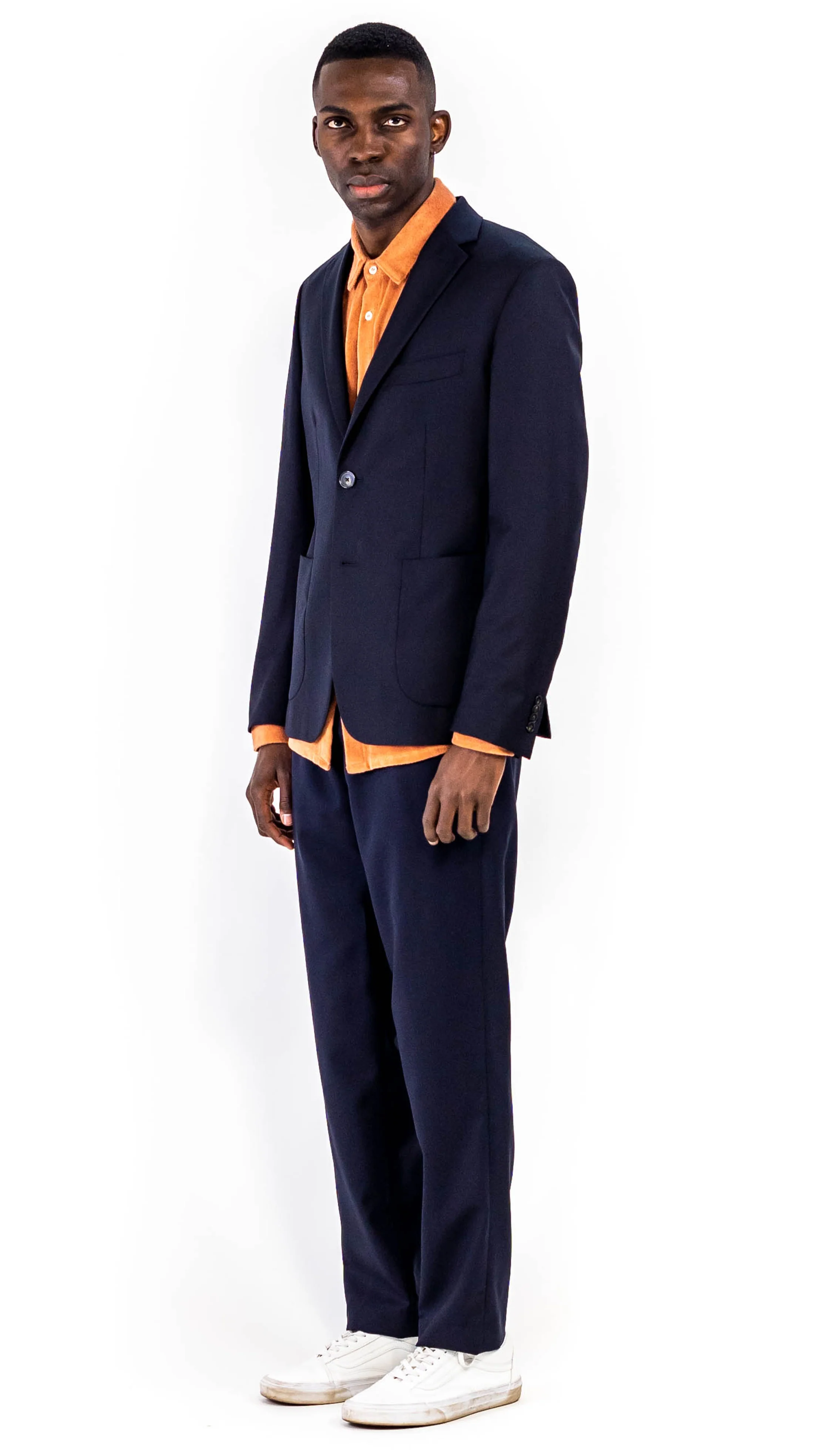 Vince Navy Blue Wool Blazer - Image 3