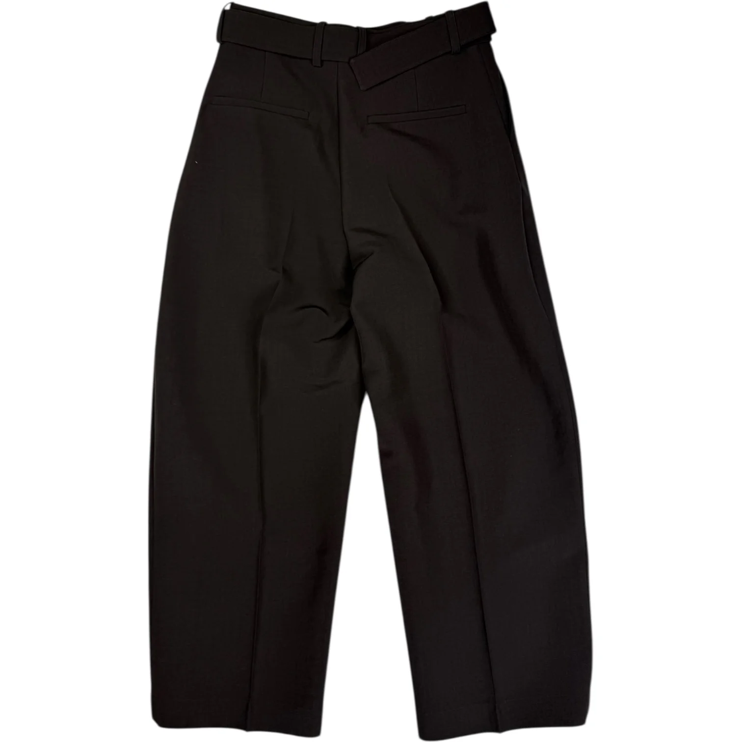 Vital Belted Trouser Black Grape Wool Nylon - Image 2