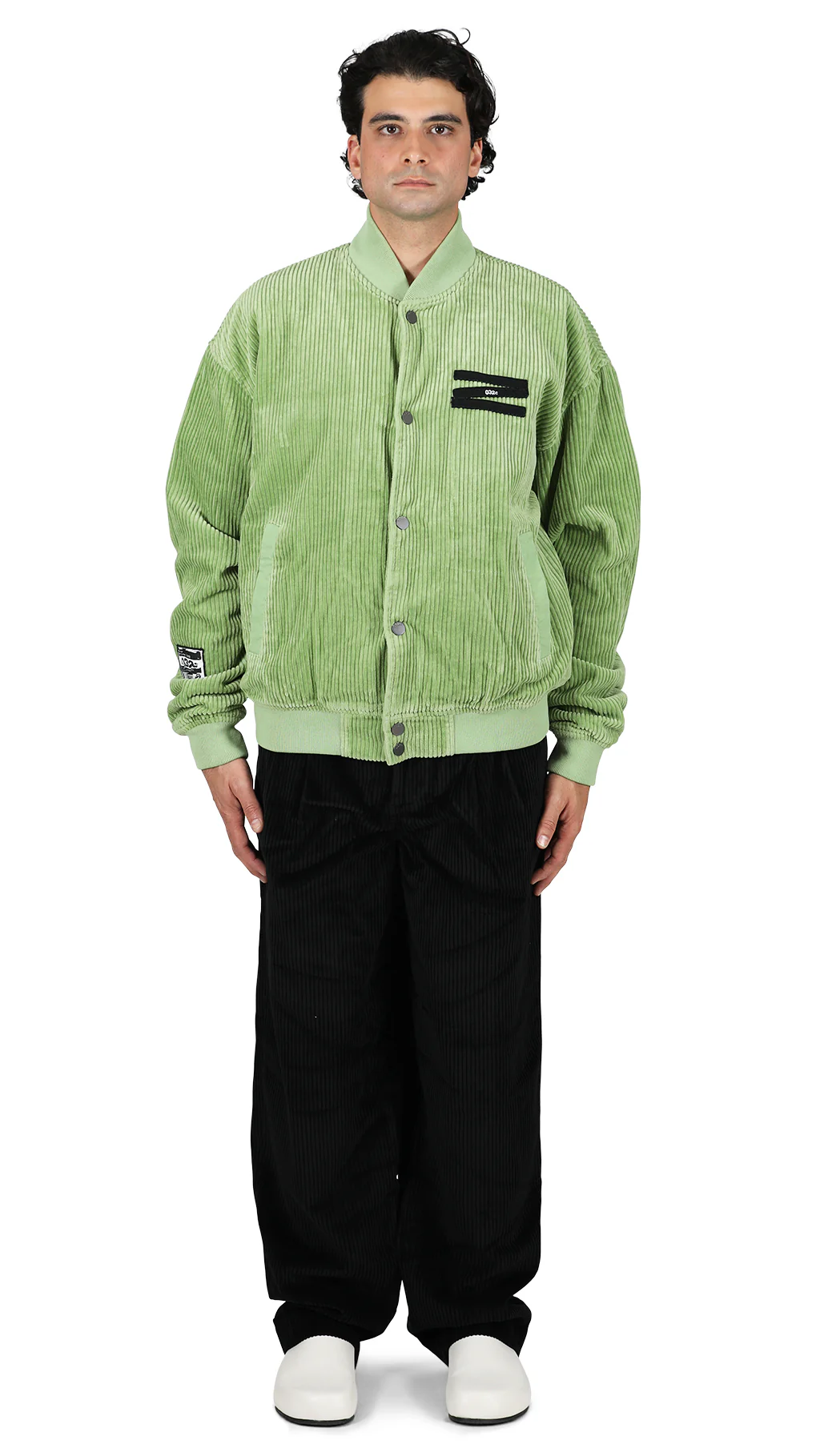 Washed Corduroy Societe College Jacket - Image 3