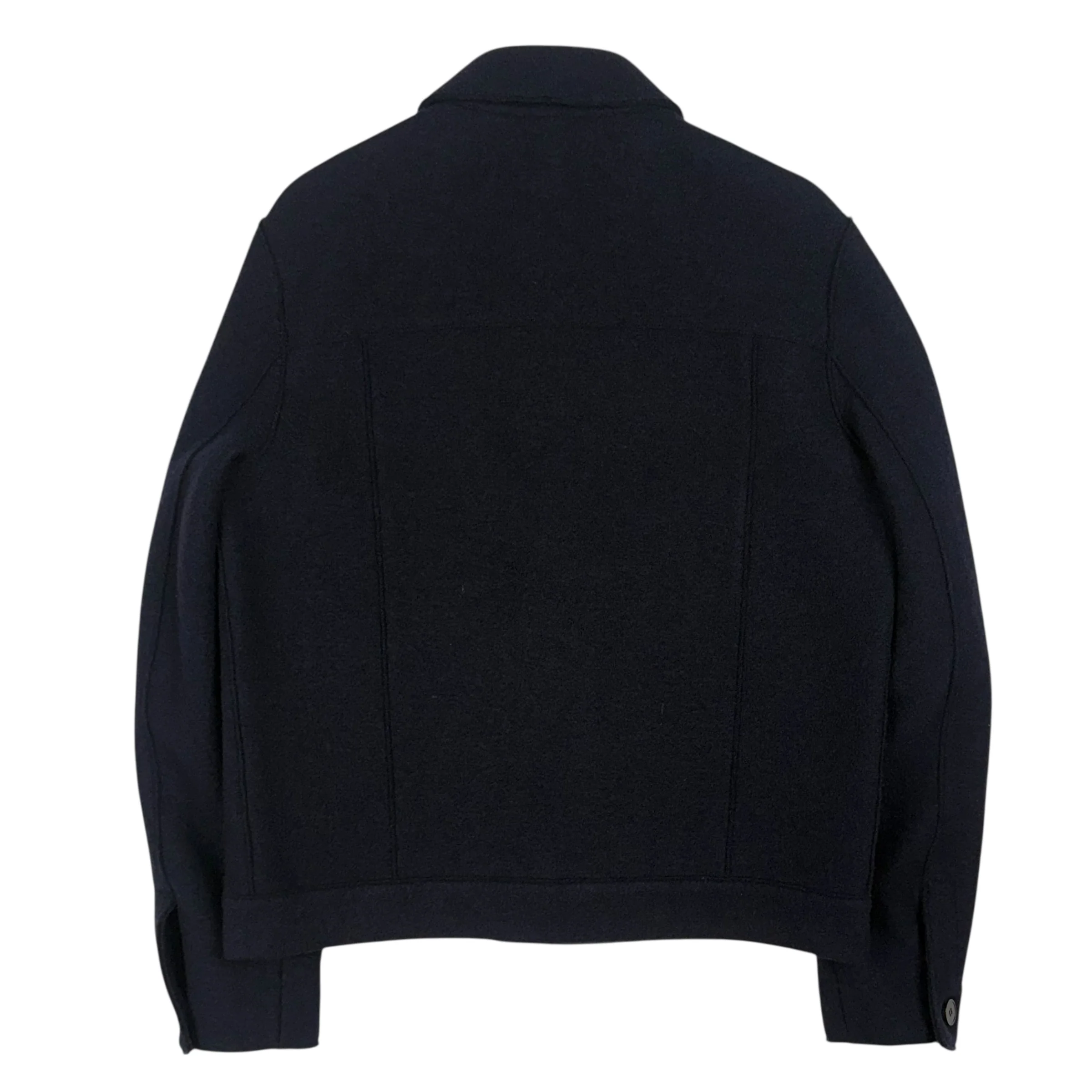 Western Jacket Boiled Wool Navy - Image 2