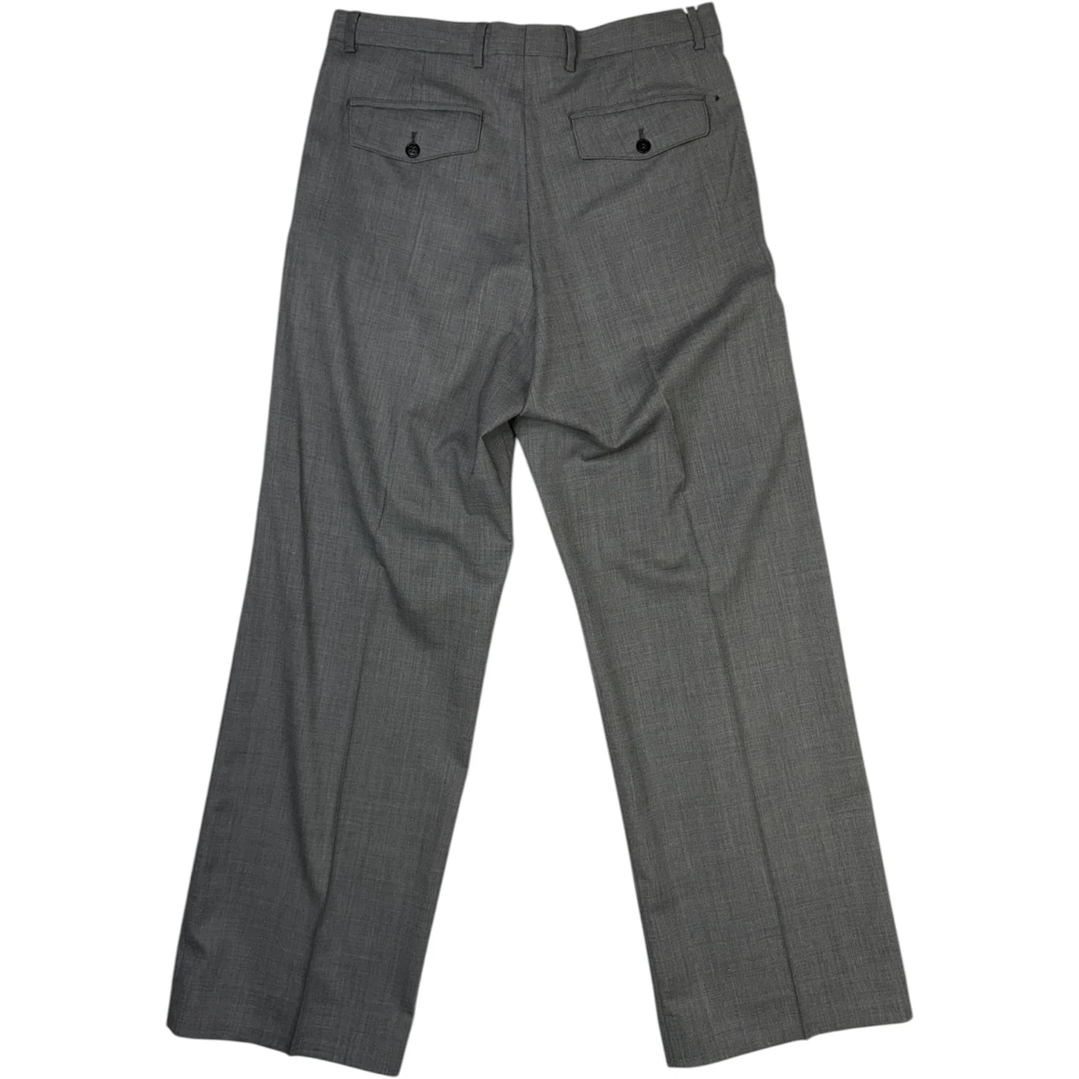 Wide Pleated Trouser Grey Melange - Image 2