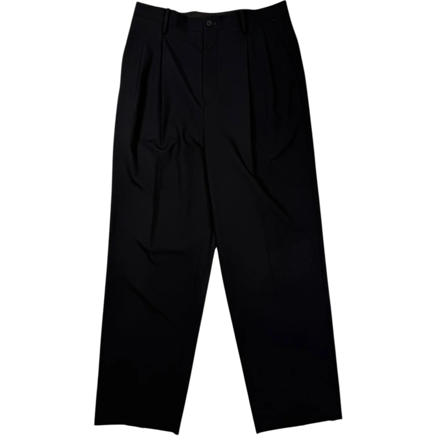 Wool Poplin Shoe Cut Slack Navy