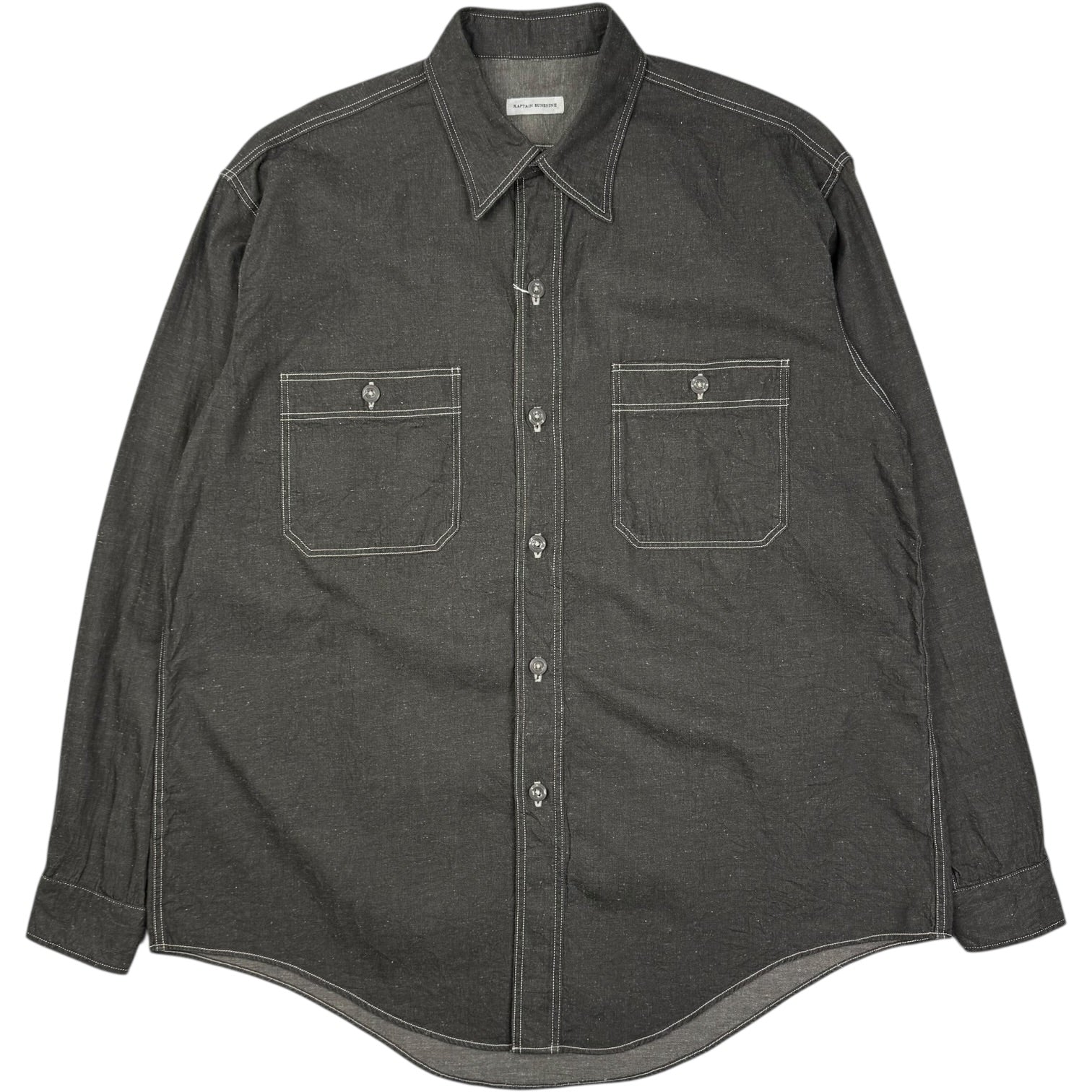 Work Shirt Cotton Hemp Ink Black