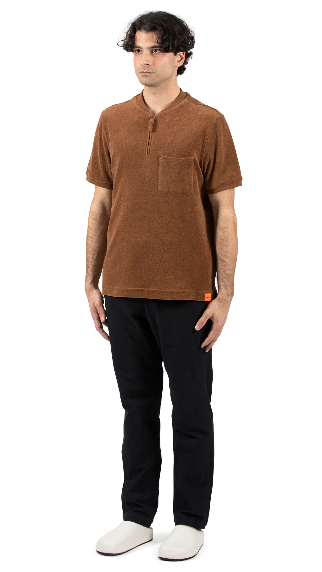Zip Polo Brown French Terry - Image 3